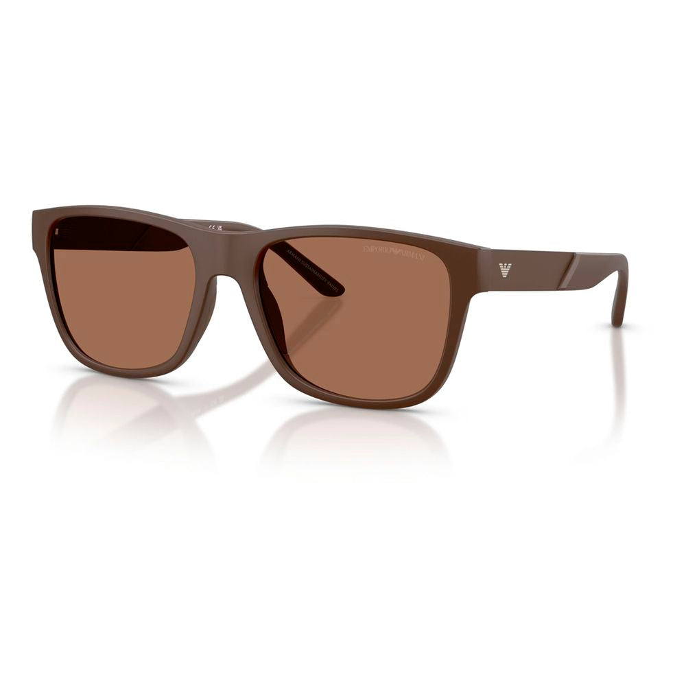 Emporio Armani Braune Sonnenbrille aus Acetat