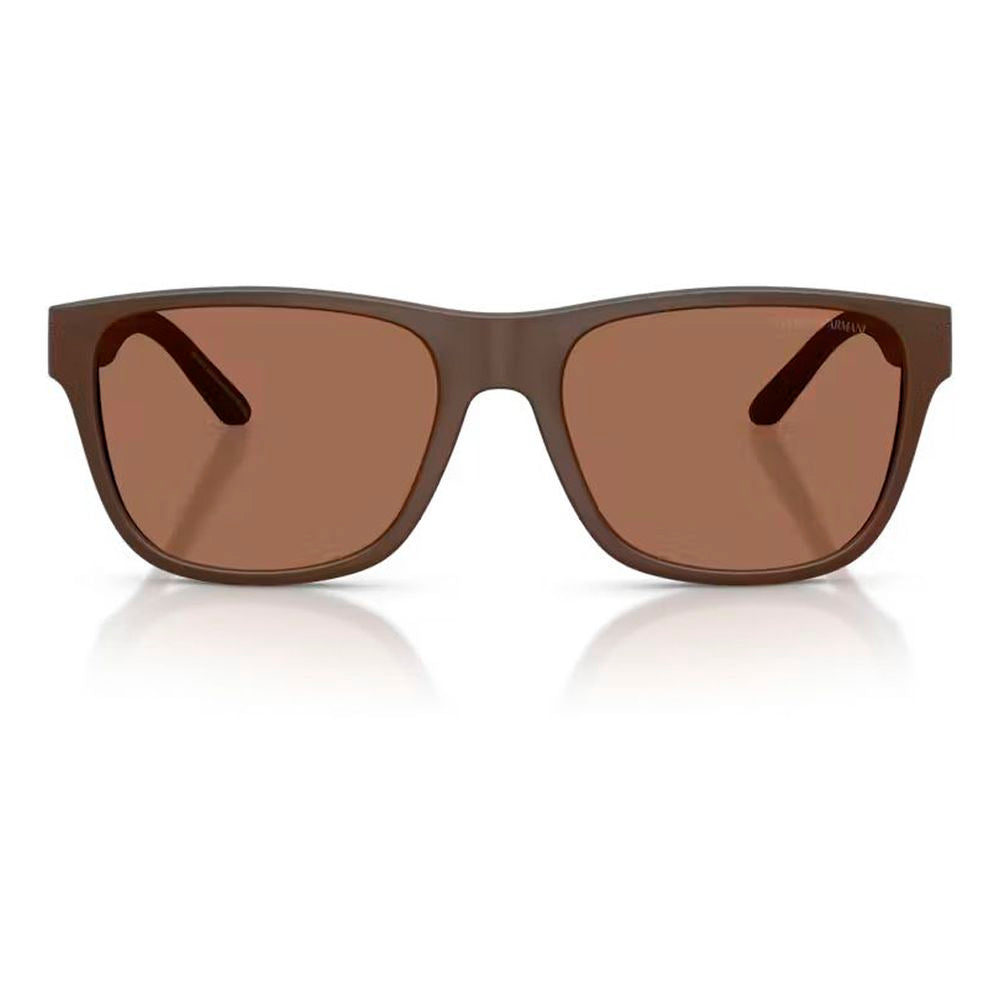 Emporio Armani Braune Sonnenbrille aus Acetat