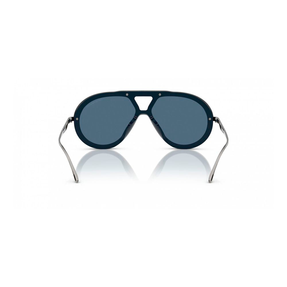 Emporio Armani Blaue Sonnenbrille aus Acetat
