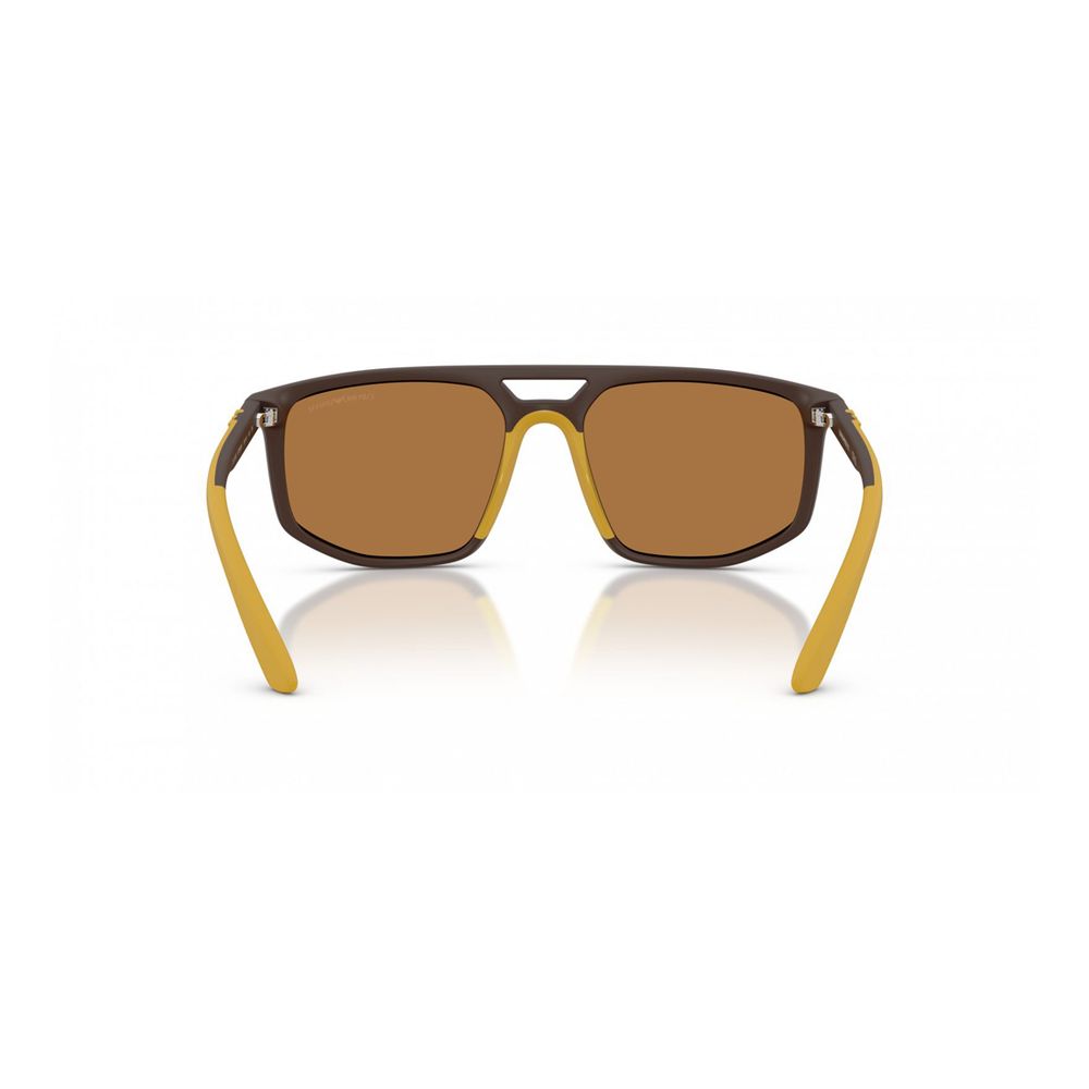 Emporio Armani Braune Spritzguss-Sonnenbrille