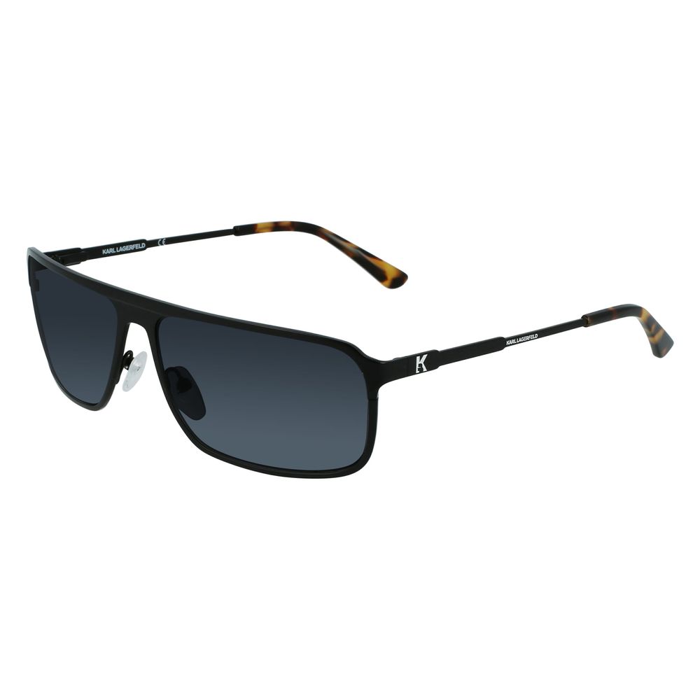 Karl Lagerfeld Schwarze Sonnenbrille aus Metall