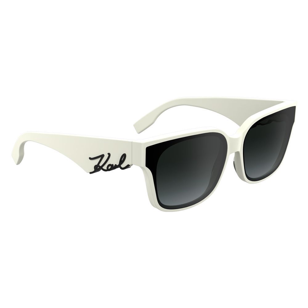 Karl Lagerfeld Weiße Sonnenbrille aus Acetat