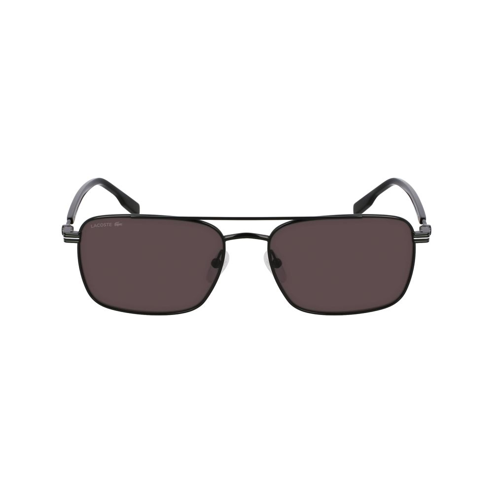 Lacoste Schwarze Sonnenbrille aus Metall