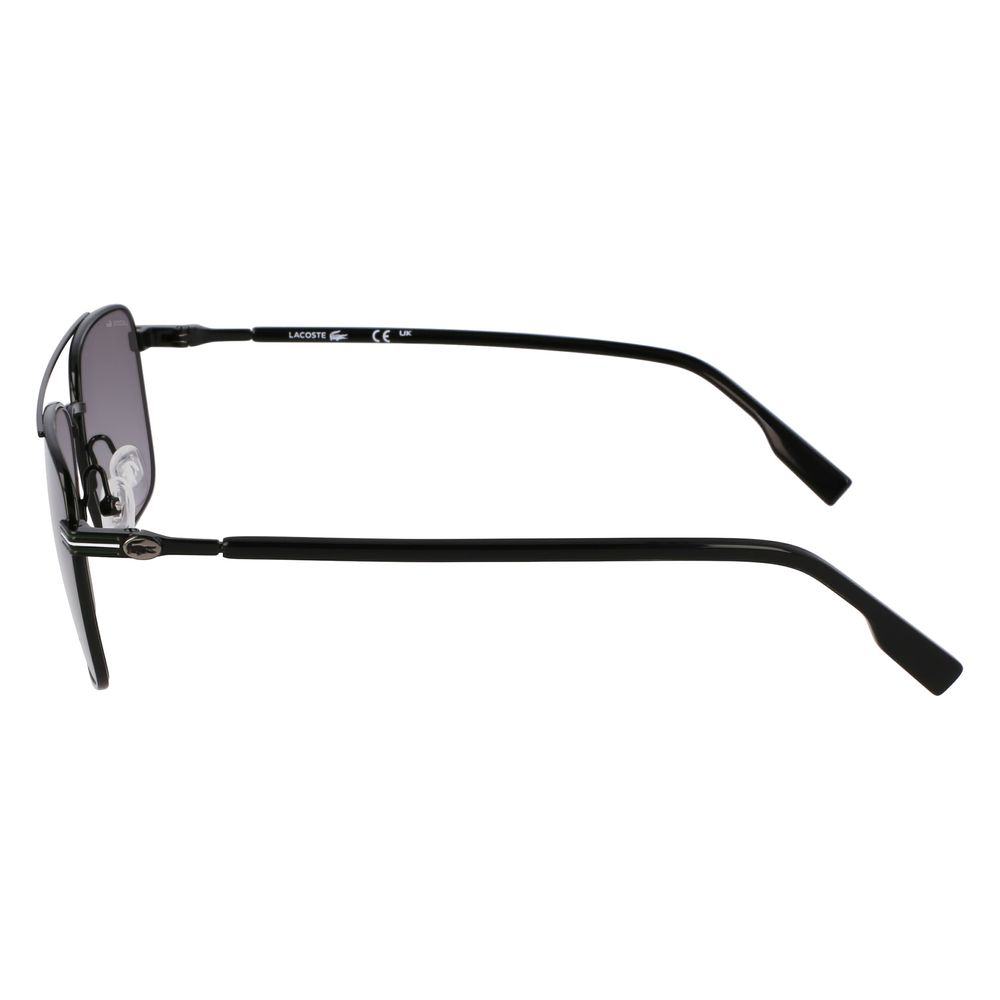 Lacoste Schwarze Sonnenbrille aus Metall