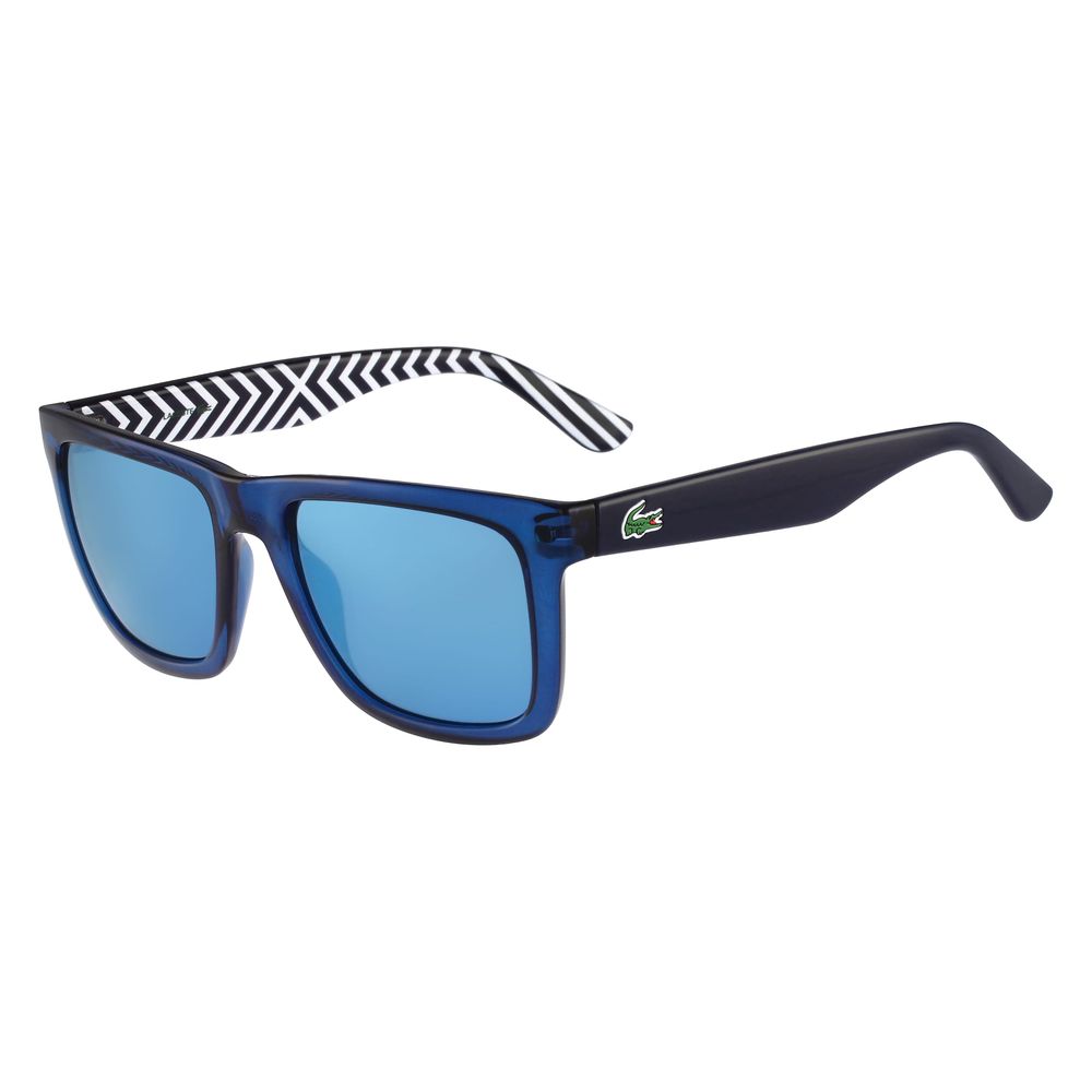 Lacoste Sonnenbrille mit blauen Einsätzen