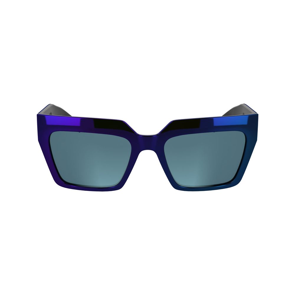 Karl Lagerfeld Sonnenbrille mit blauen Einsätzen