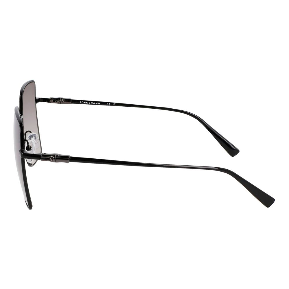Longchamp Schwarze Sonnenbrille aus Metall