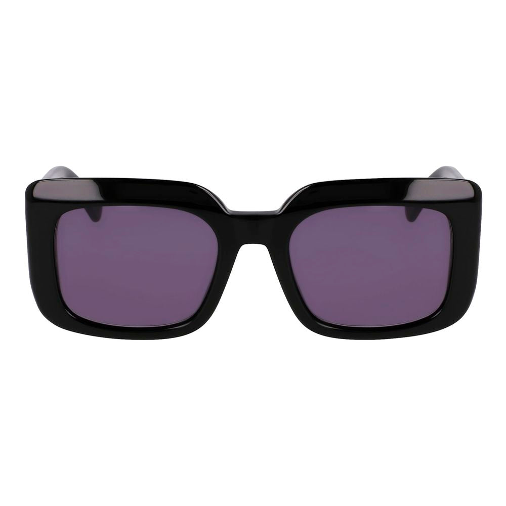 Longchamp Schwarze Sonnenbrille aus Acetat