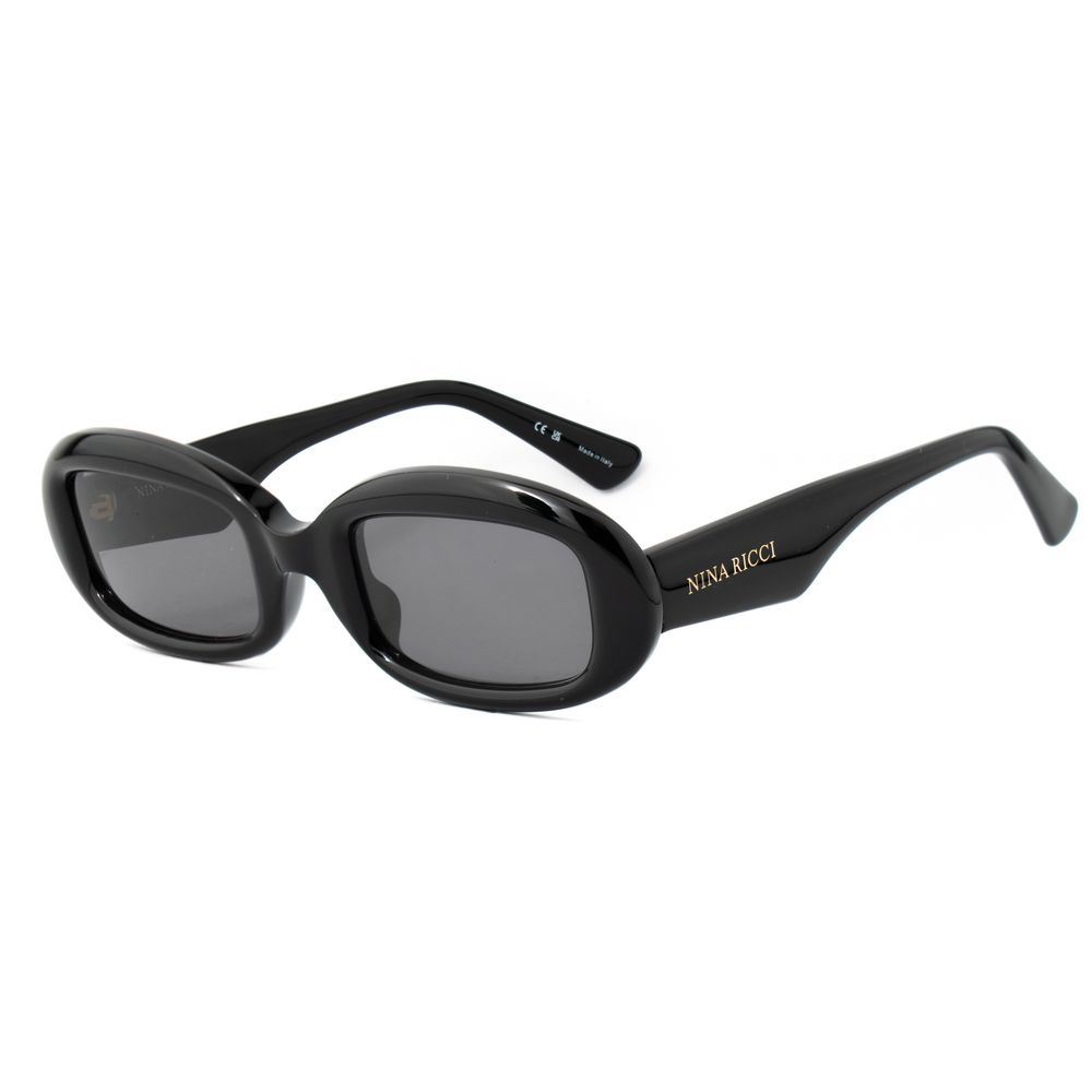 Nina Ricci Schwarze Sonnenbrille aus Acetat