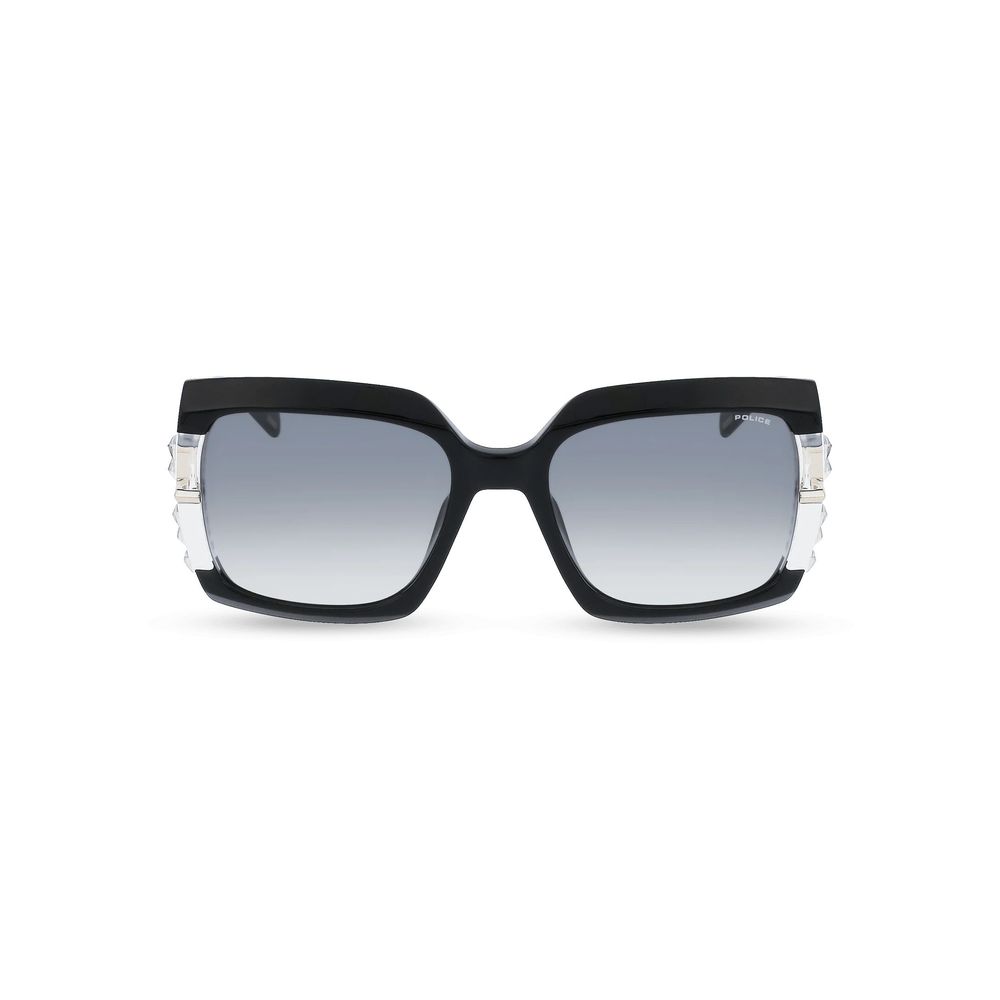 Police Schwarze Sonnenbrille aus Acetat