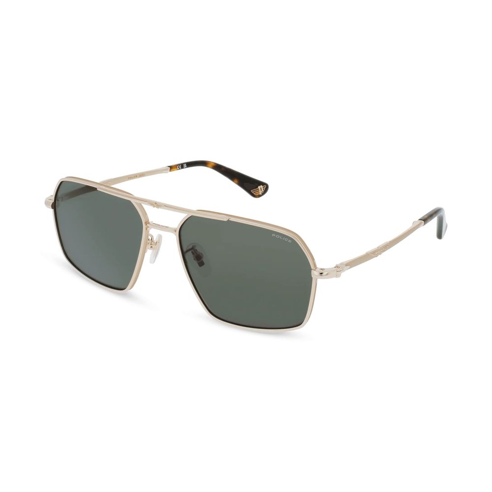 Police Sonnenbrille aus Goldmetall