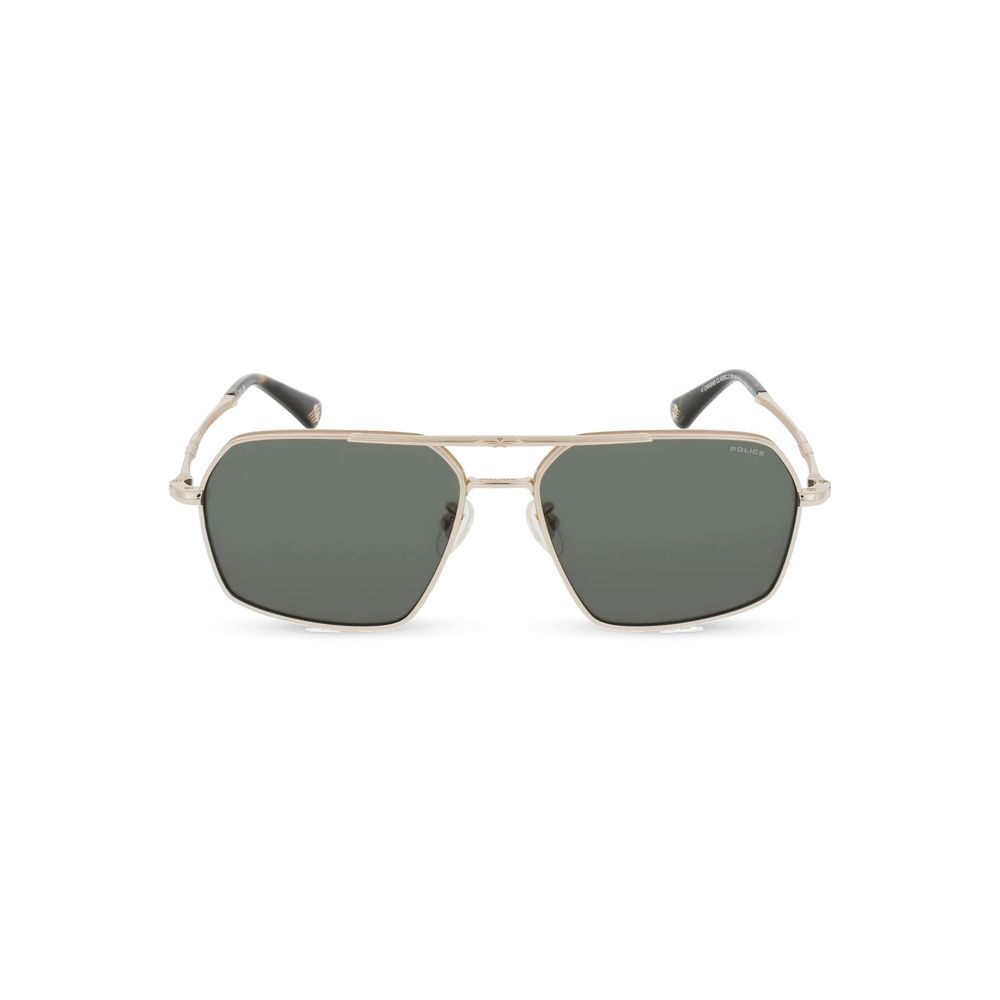 Police Sonnenbrille aus Goldmetall