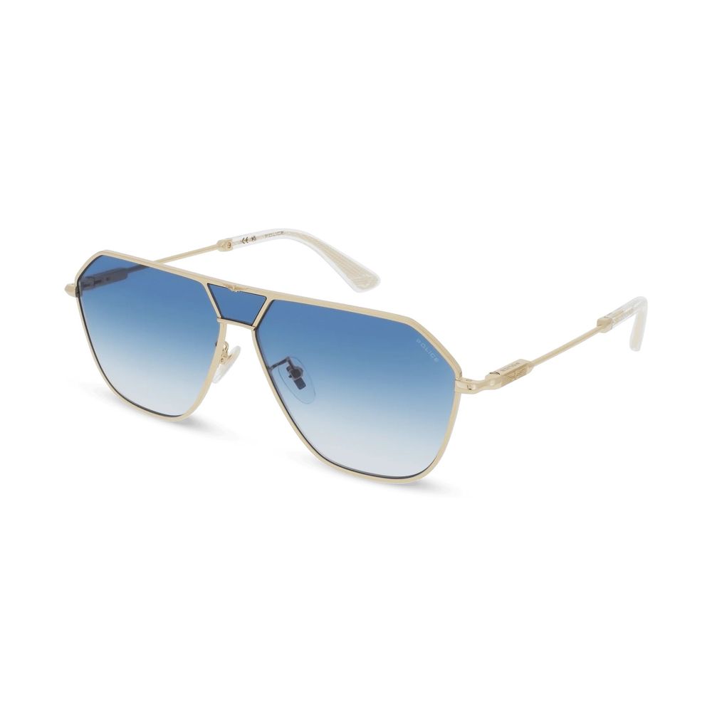 Police Sonnenbrille aus Goldmetall
