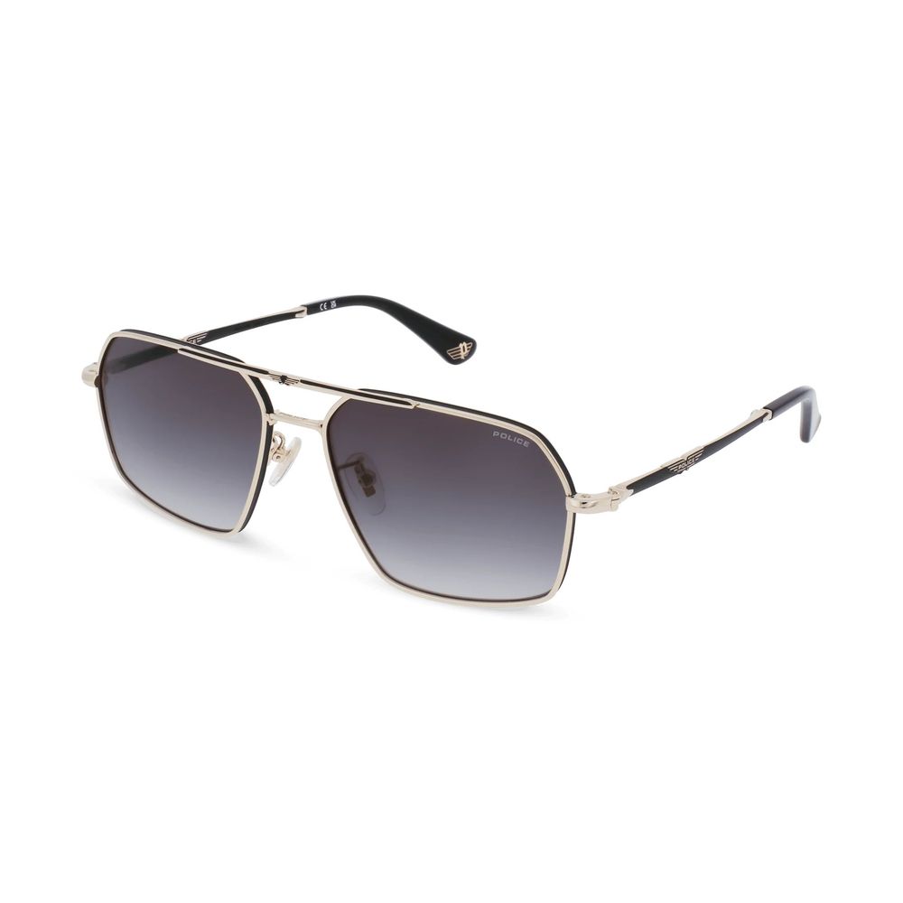 Police Sonnenbrille aus Goldmetall