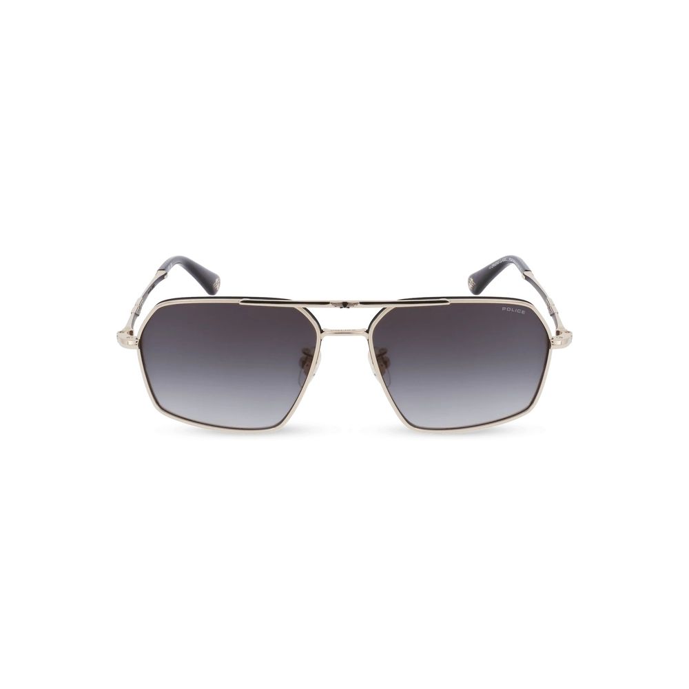 Police Sonnenbrille aus Goldmetall