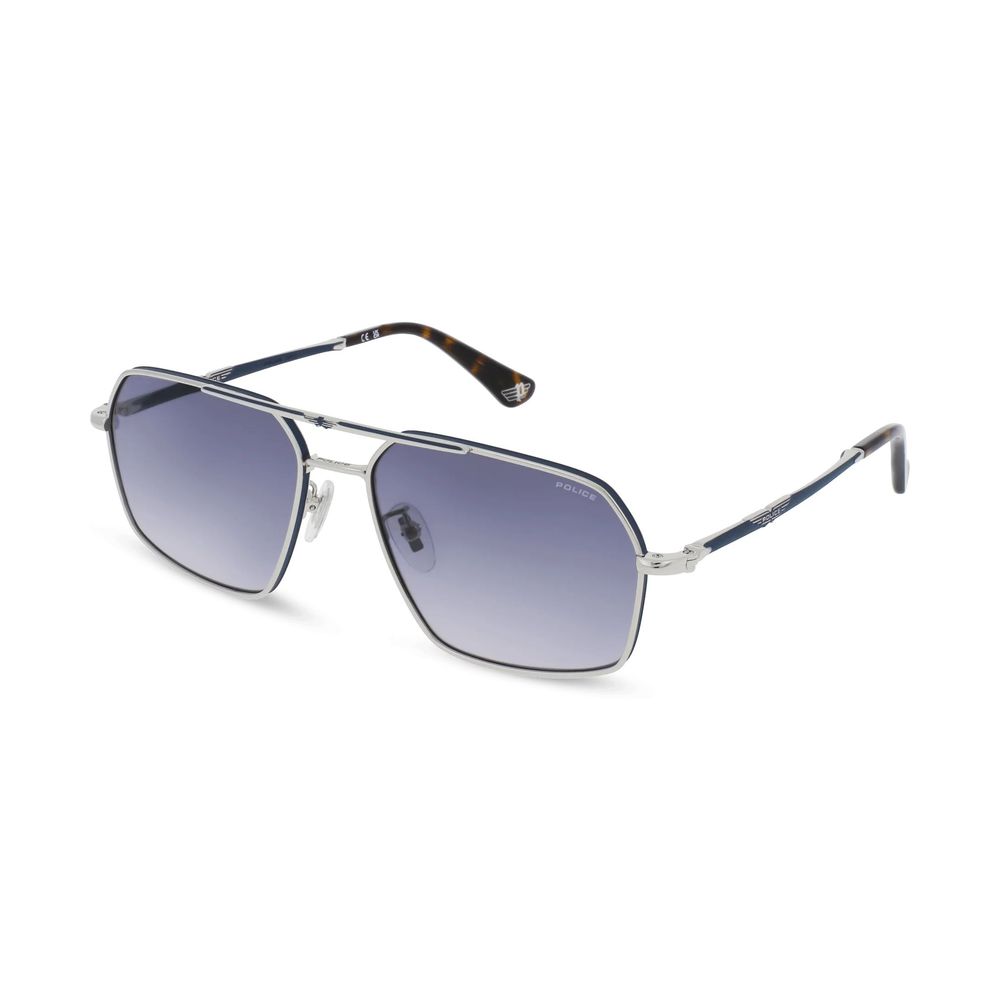 Police Graue Sonnenbrille aus Metall