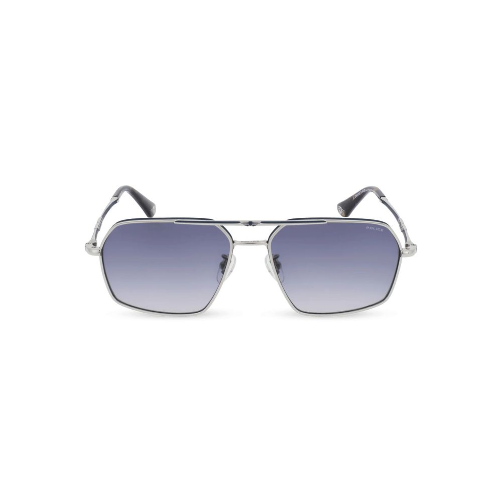 Police Graue Sonnenbrille aus Metall