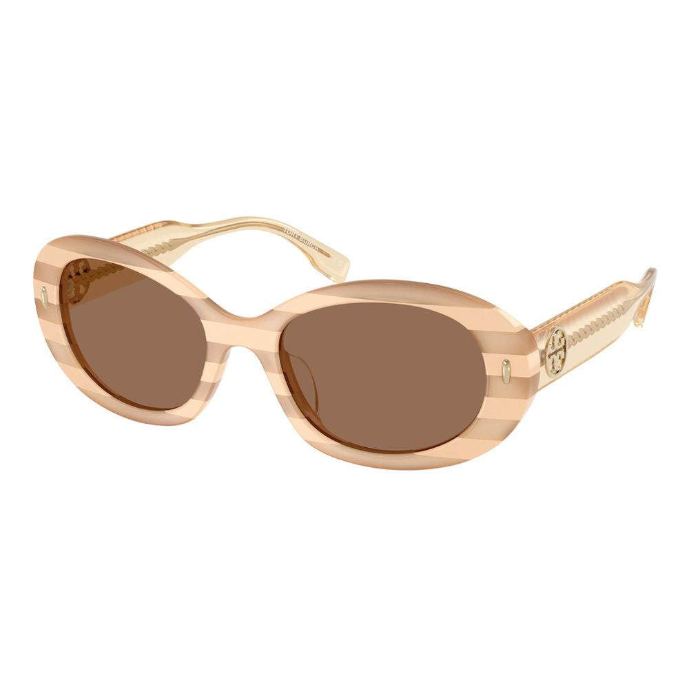 Tory Burch Braune Sonnenbrille aus Acetat