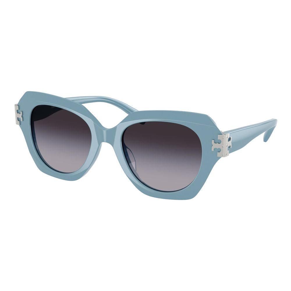 Tory Burch Blaue Sonnenbrille aus Acetat