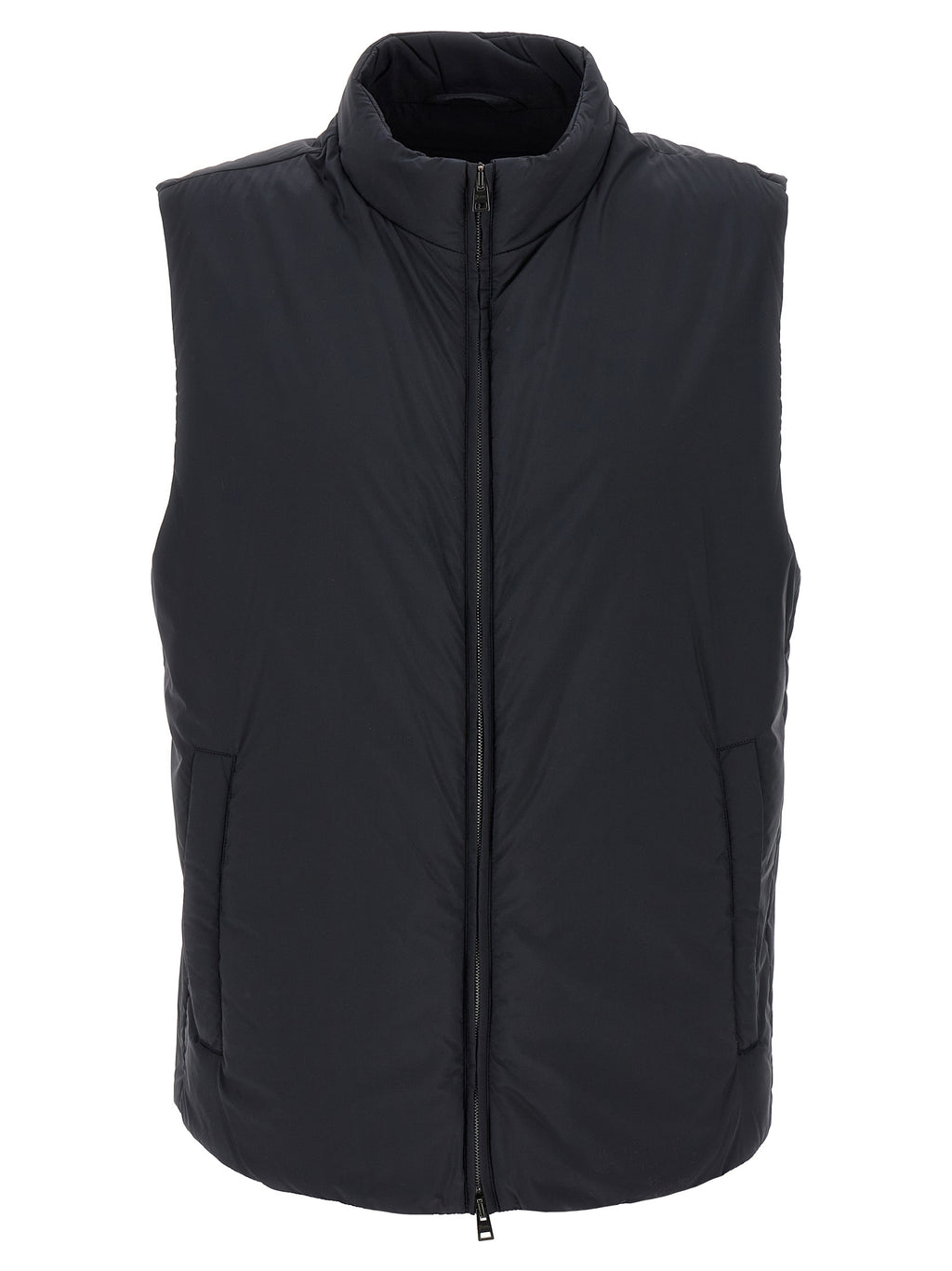 Herno Schwarze ärmellose Jacke aus Polyamid