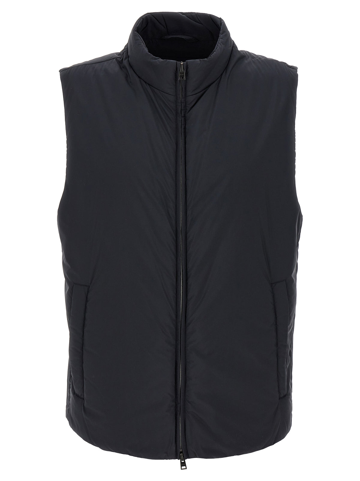 Herno Schwarze ärmellose Jacke aus Polyamid