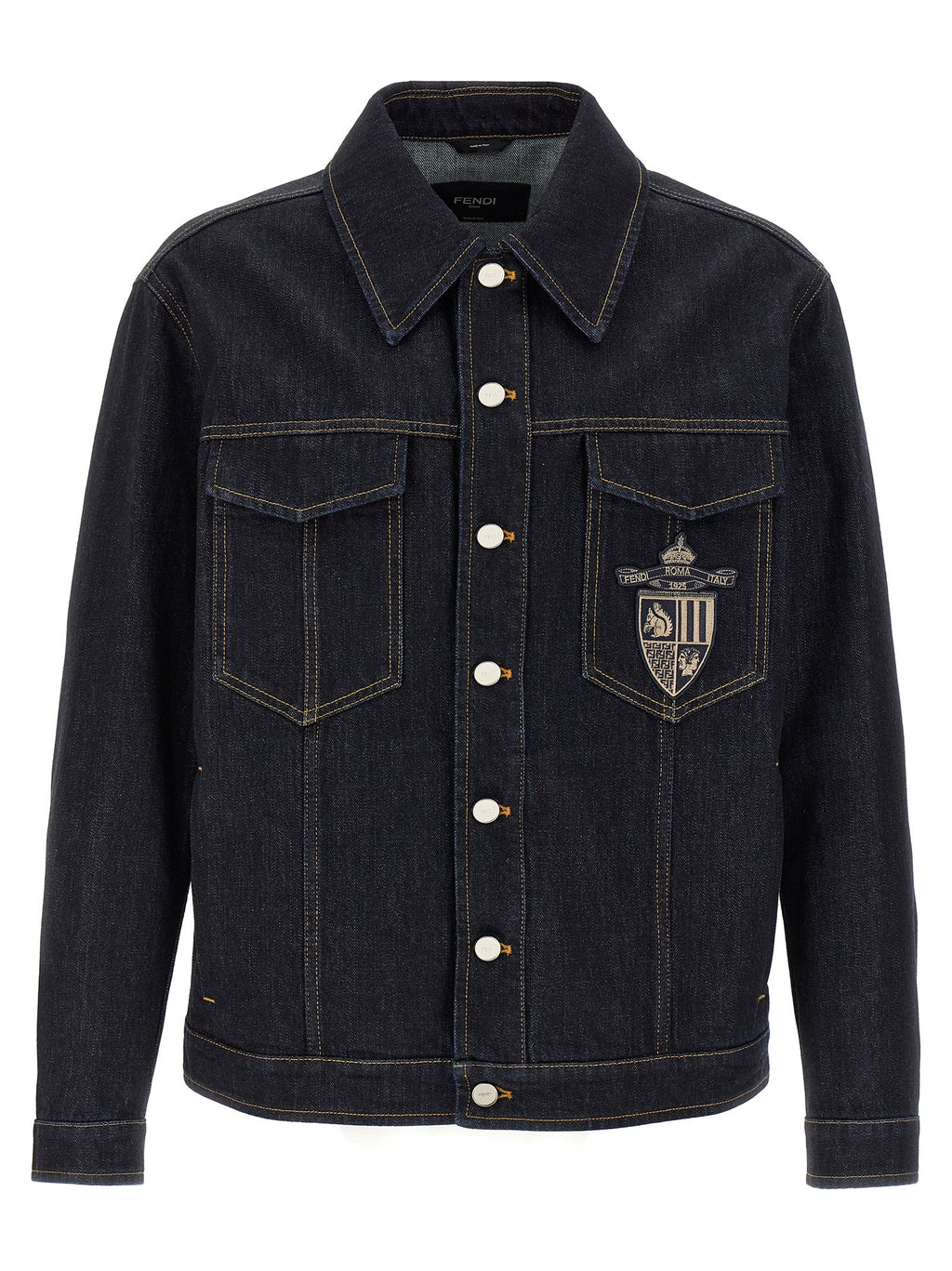 Fendi Blaue Jeansjacke aus Baumwolle