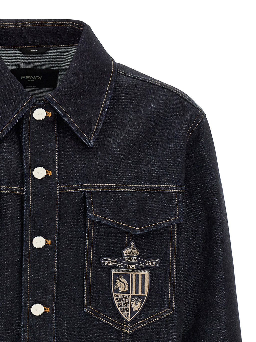 Fendi Blaue Jeansjacke aus Baumwolle