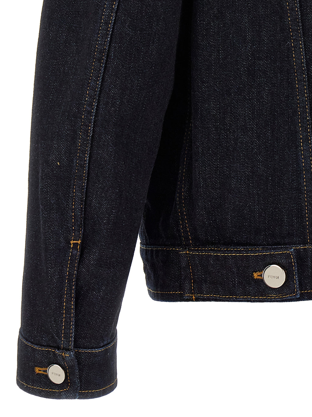 Fendi Blaue Jeansjacke aus Baumwolle