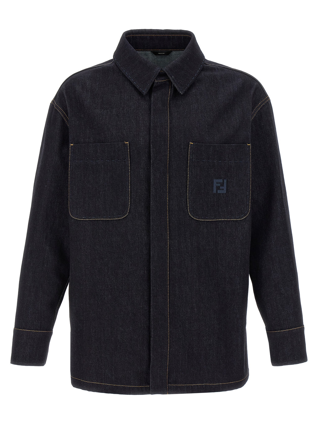 Fendi Blaue Jeansjacke aus Baumwolle