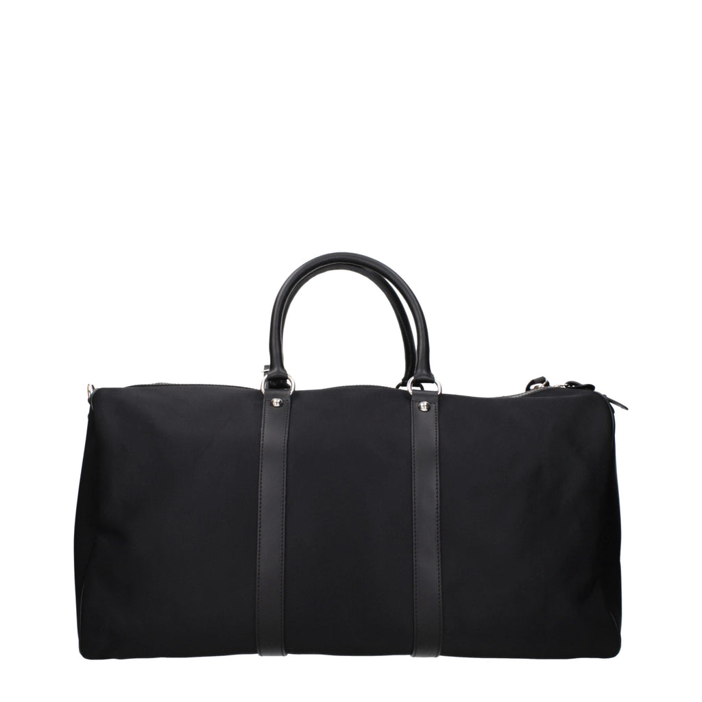 Kiton Schwarze Nylon-Reisetasche