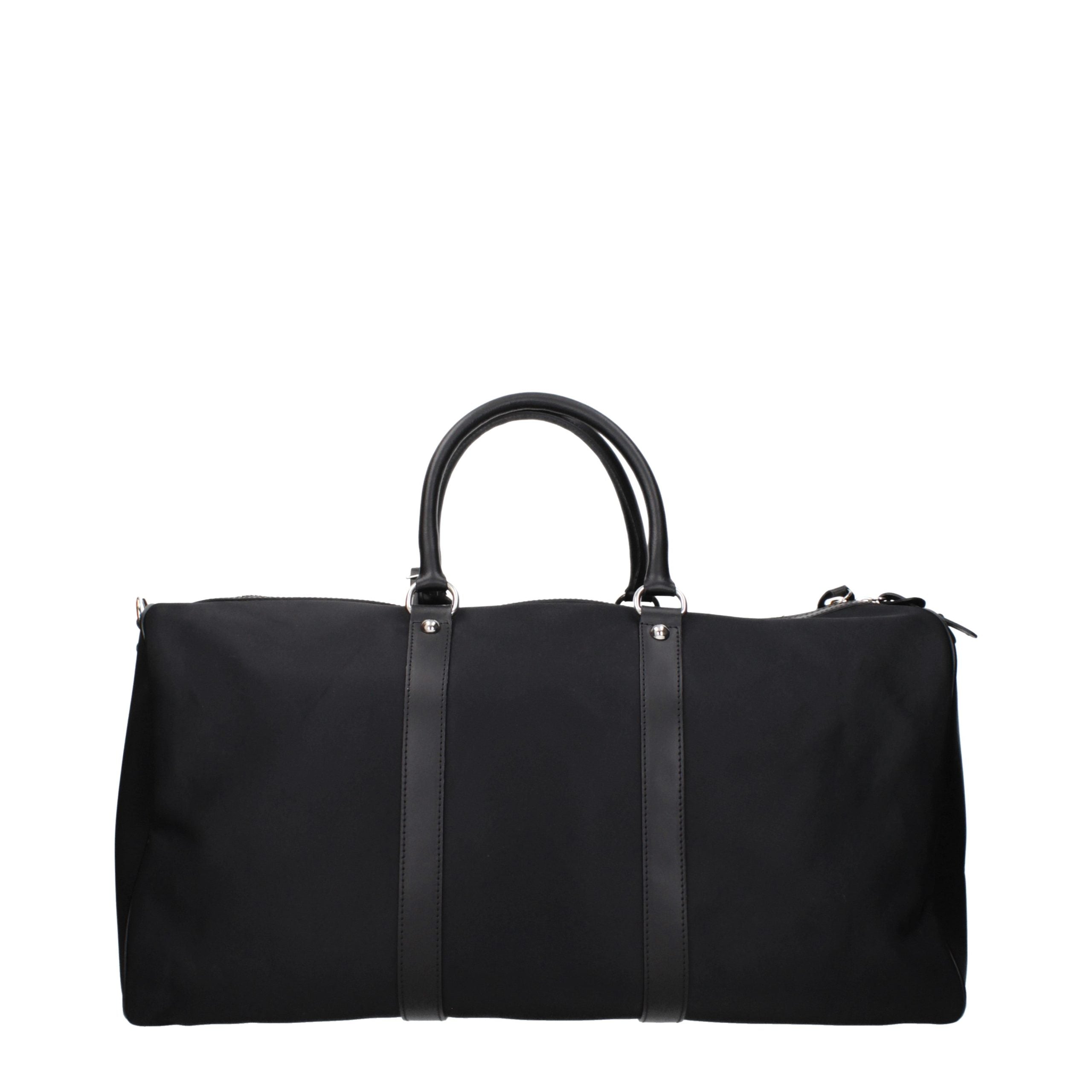 Kiton Schwarze Nylon-Reisetasche