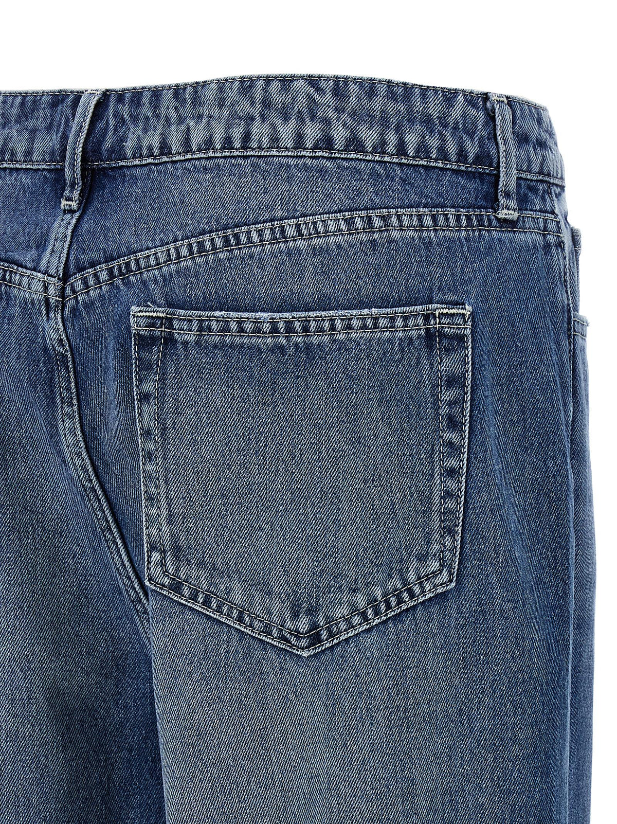 L'Agence Blaue Baumwolljeans Denim