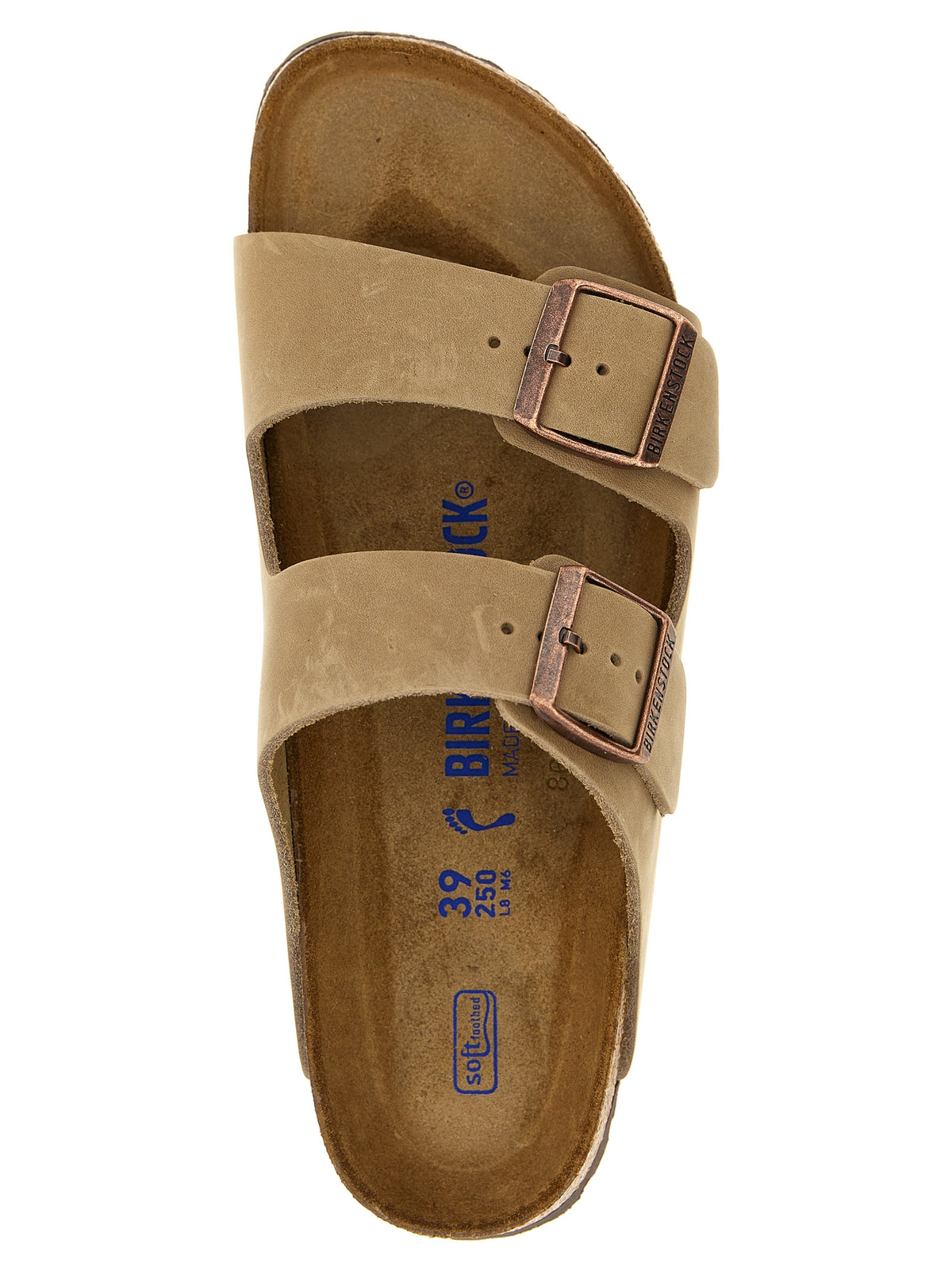 Birkenstock Braune Leder-Slipper