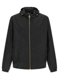 Versace Schwarze Nylon-Shell-Jacke