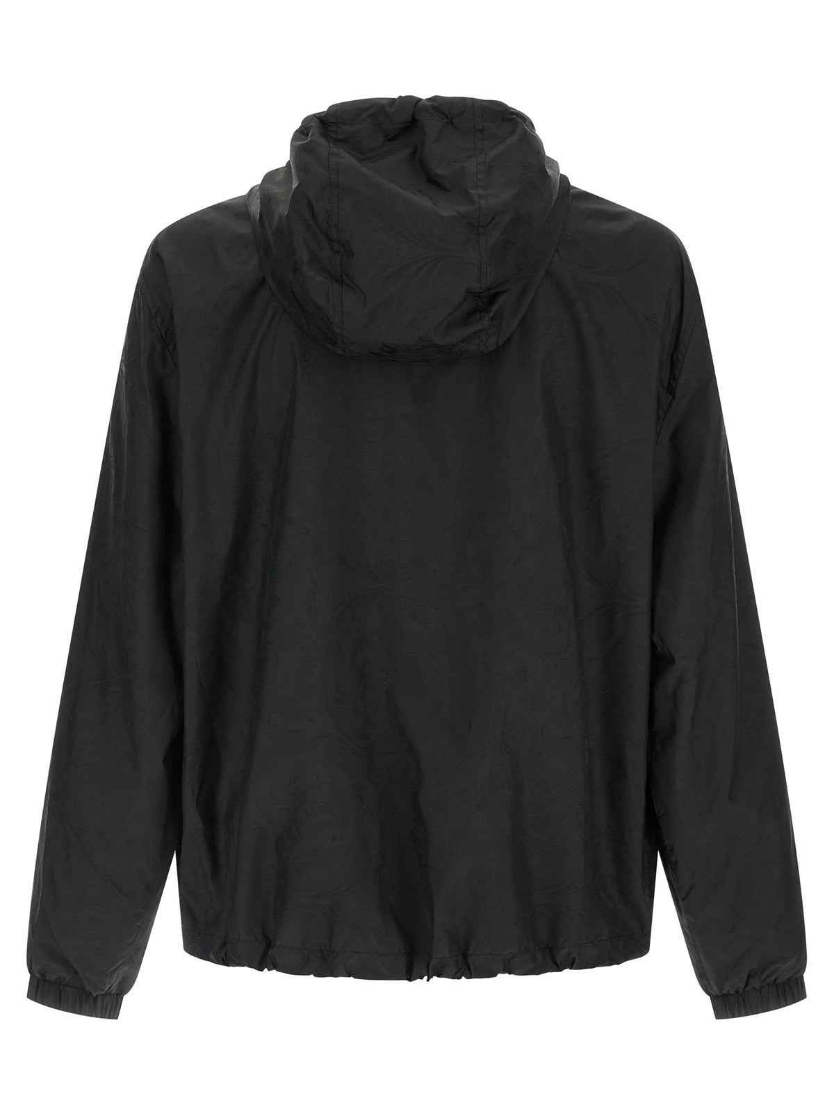 Versace Schwarze Nylon-Shell-Jacke