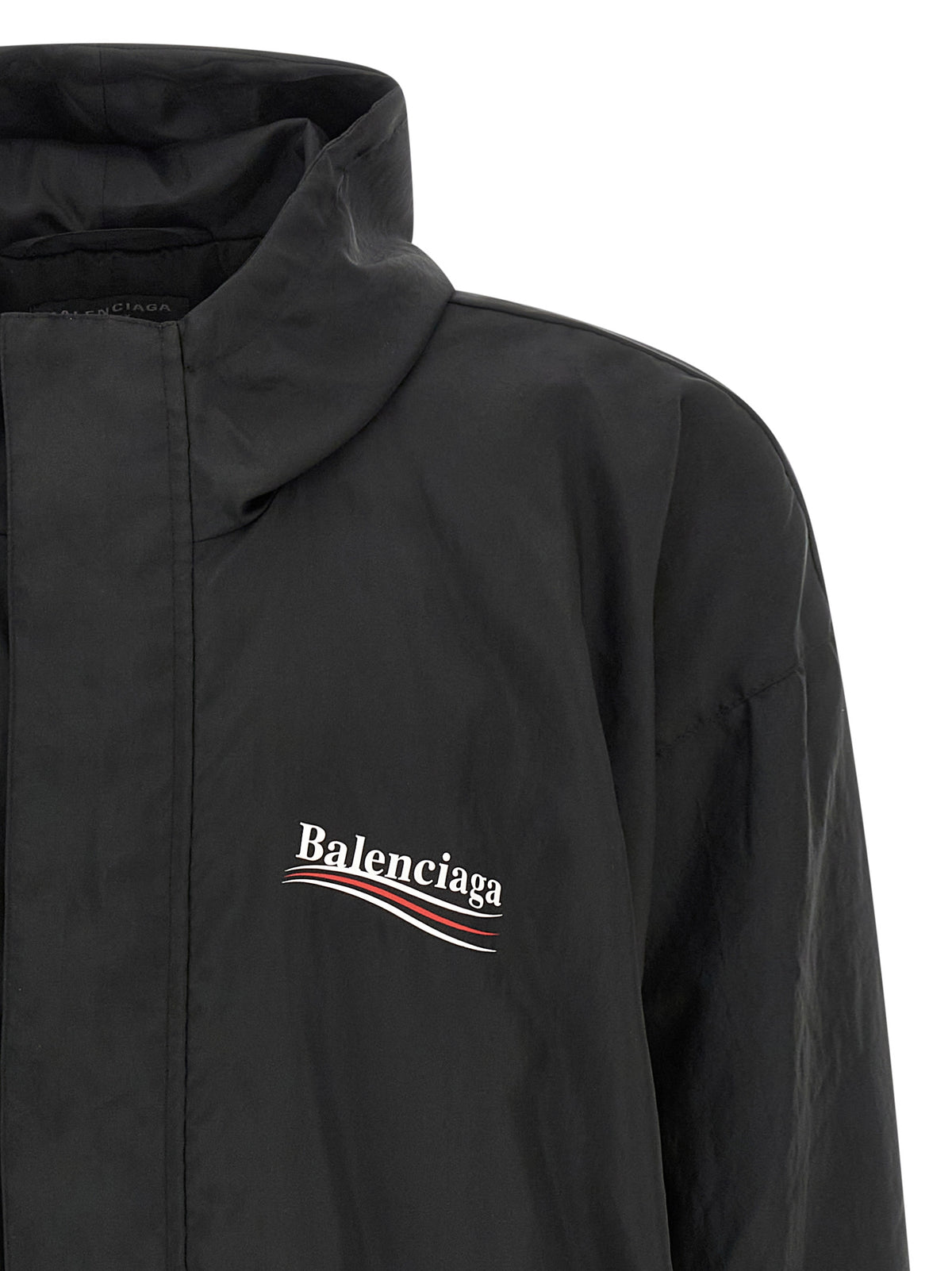 Balenciaga Schwarze Shell-Jacke aus Polyester