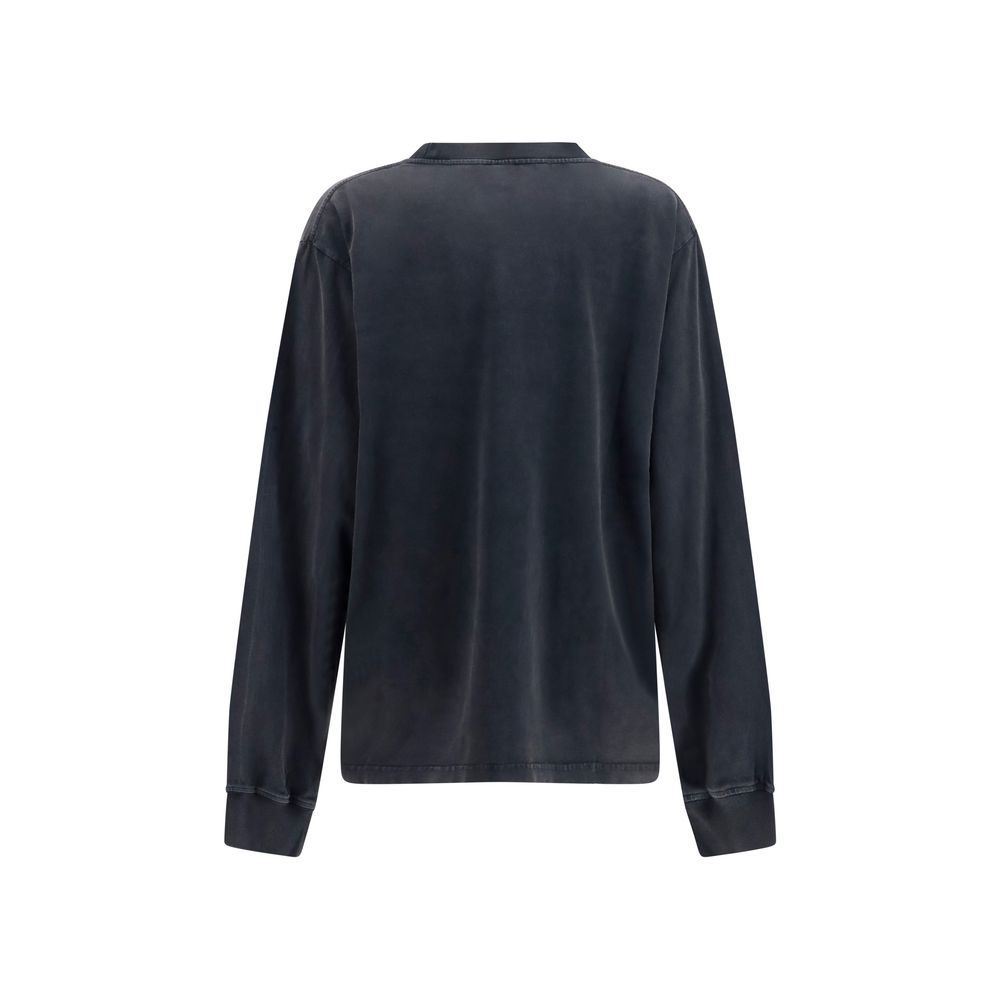 Alexander Wang Schwarzer Baumwoll-Sweatshirt