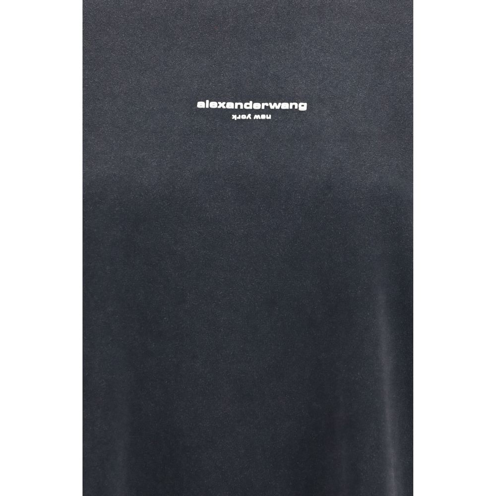 Alexander Wang Schwarzer Baumwoll-Sweatshirt
