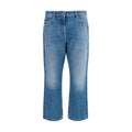 Valentino Blaue Jeans aus Baumwolle im geraden Schnitt