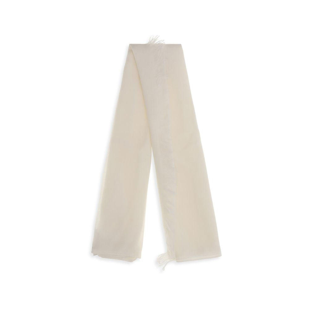 Brunello Cucinelli Weiße Kaschmir-Foulard