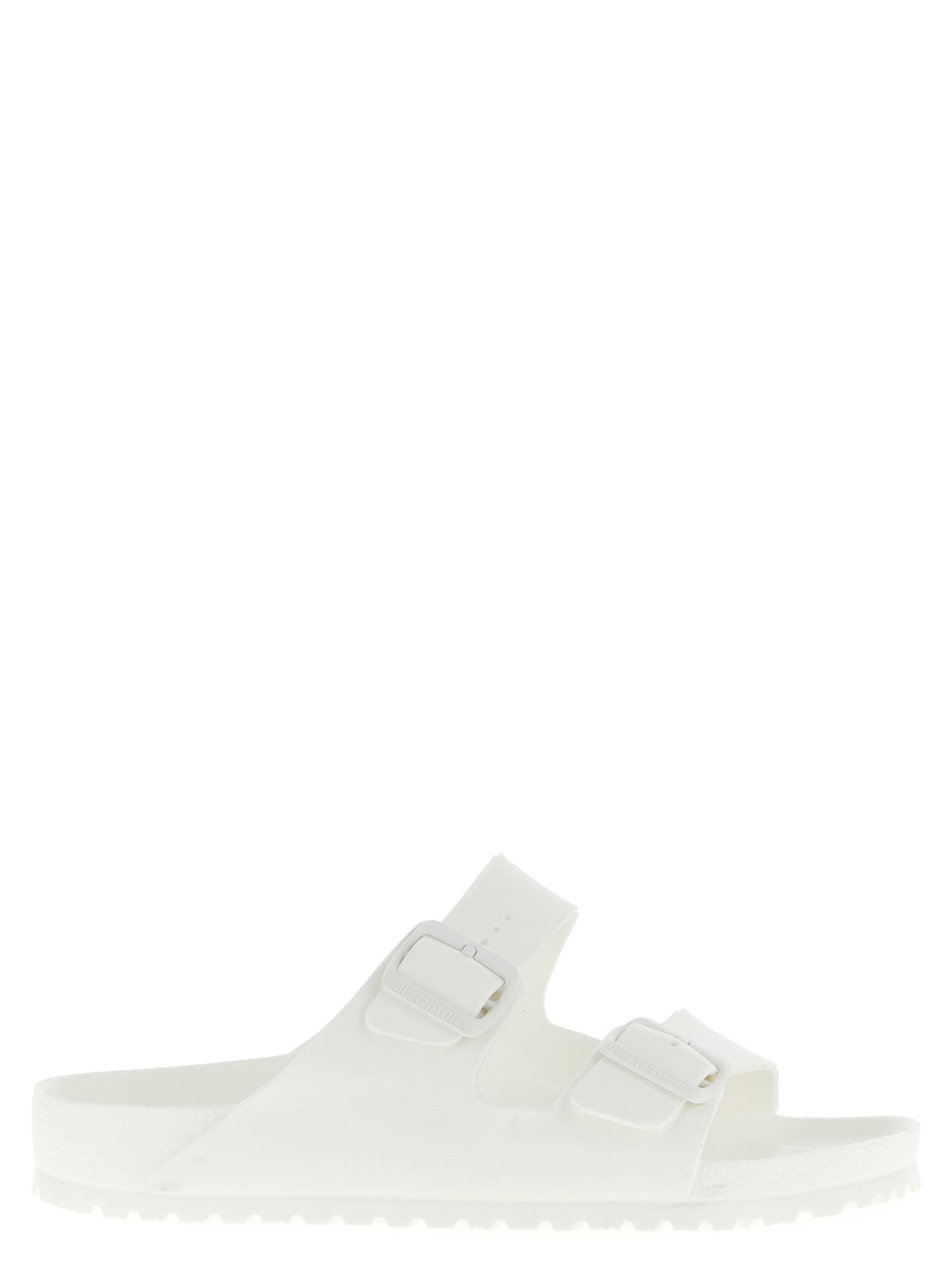 Birkenstock Weiße Synthetik-Slipper