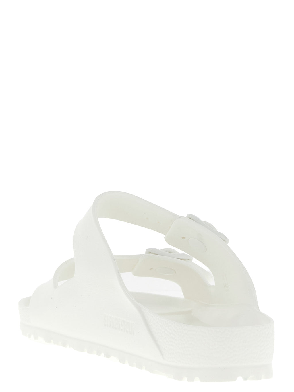 Birkenstock Weiße Synthetik-Slipper