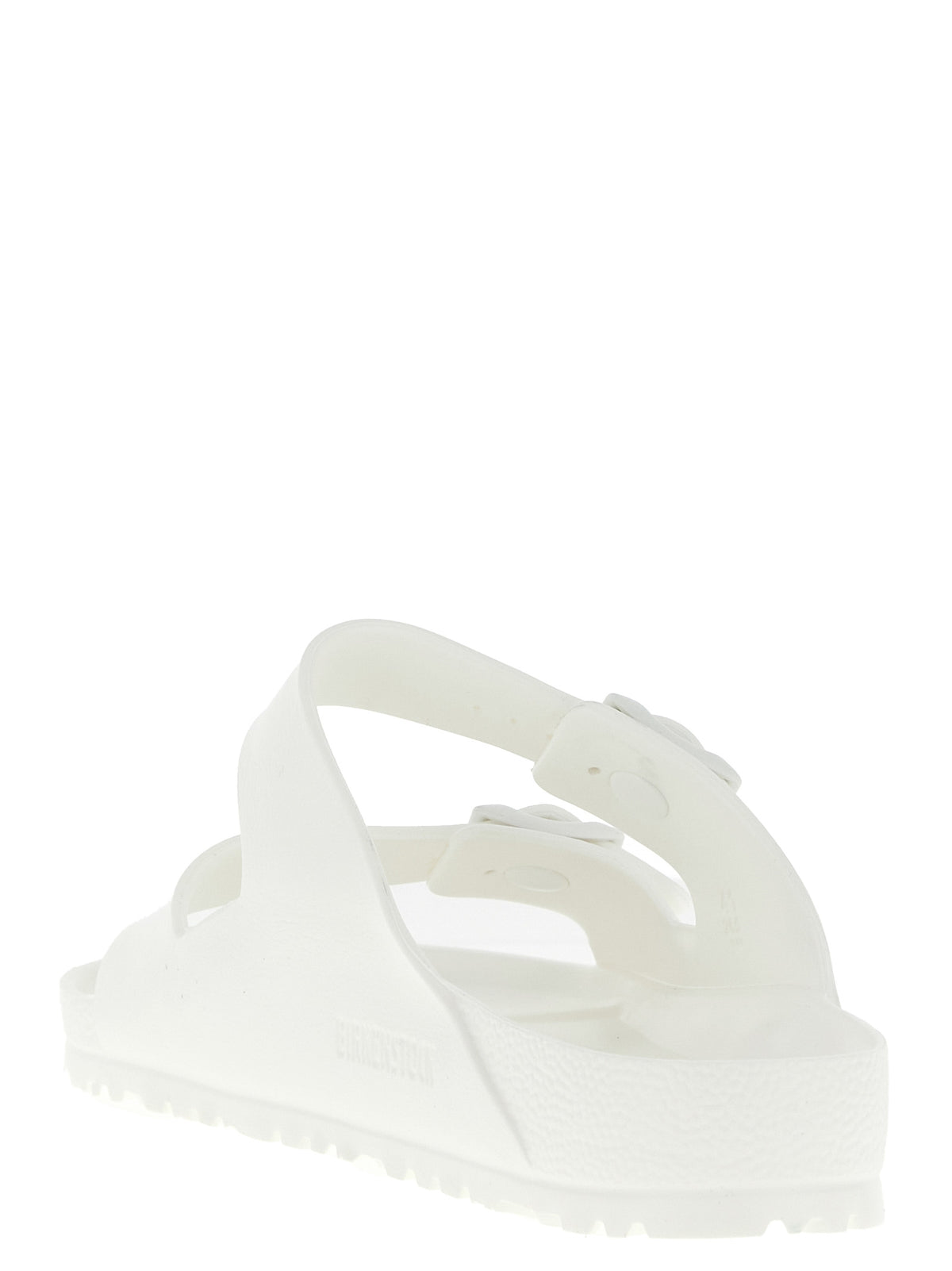 Birkenstock Weiße Synthetik-Slipper