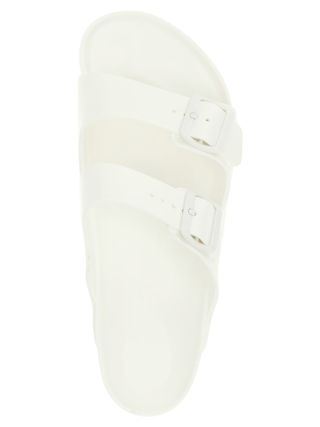 Birkenstock Weiße Synthetik-Slipper