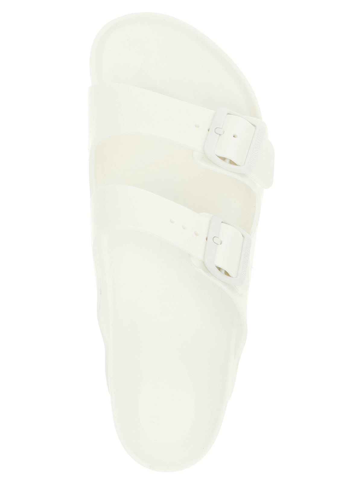 Birkenstock Weiße Synthetik-Slipper