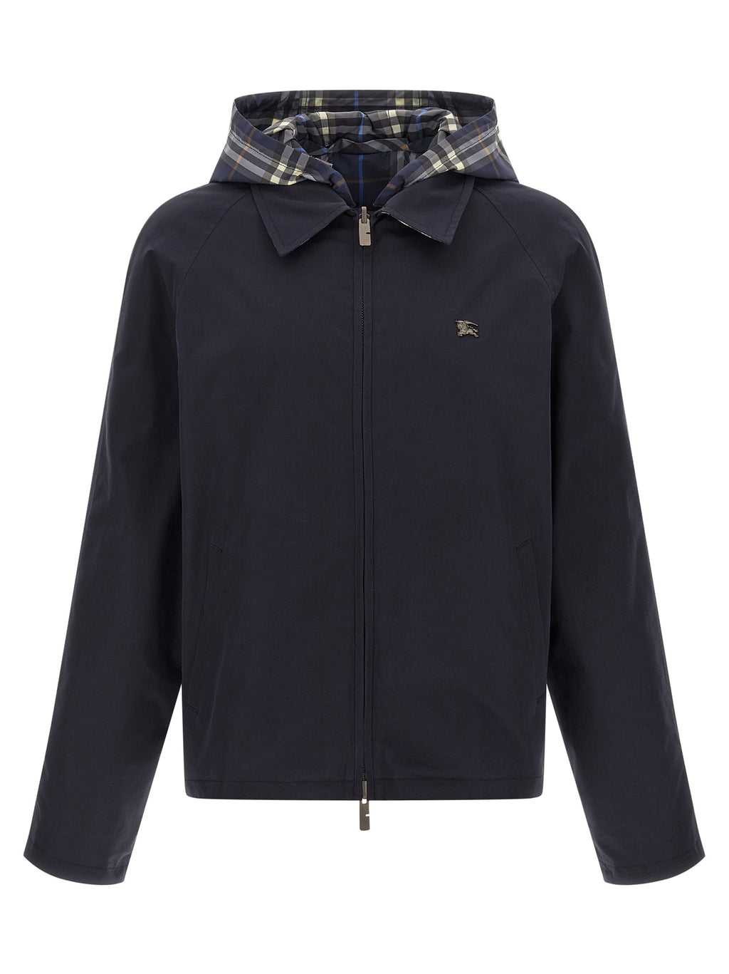 Burberry Blaue Baumwolljacke in voller Länge
