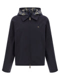 Burberry Blaue Baumwolljacke in voller Länge