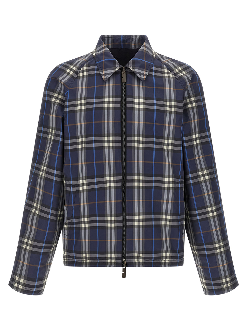 Burberry Blaue Baumwolljacke in voller Länge