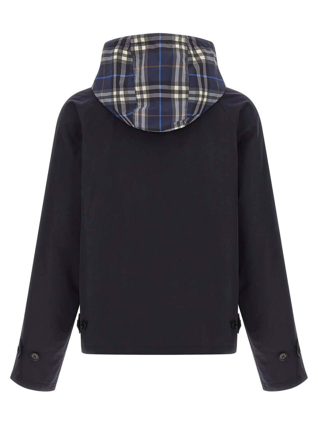 Burberry Blaue Baumwolljacke in voller Länge