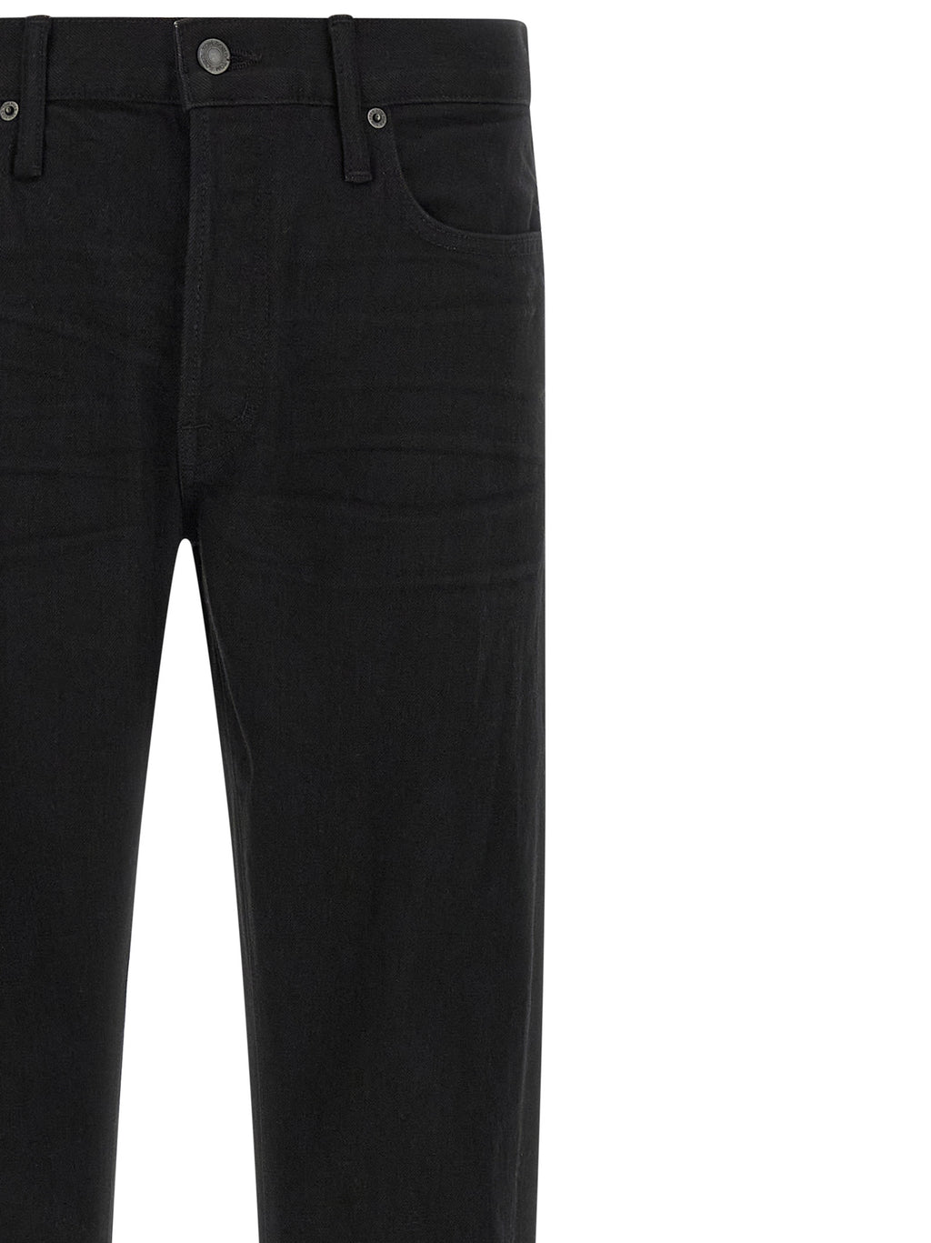 Tom Ford Schwarze Baumwoll-Jeans mit geradem Bein